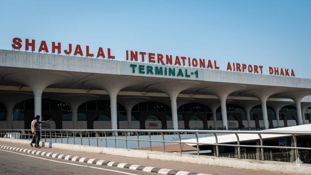 VIP Meet and Greet Staff at Dhaka Airport" and "Private car rental at HSIA Dhaka.