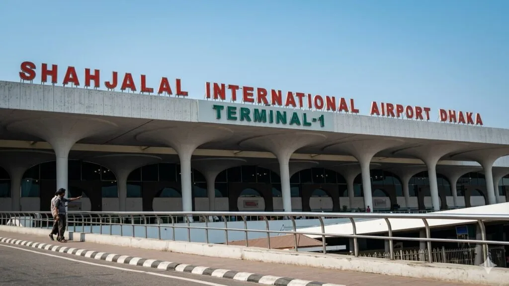 VIP Meet and Greet Staff at Dhaka Airport" and "Private car rental at HSIA Dhaka.